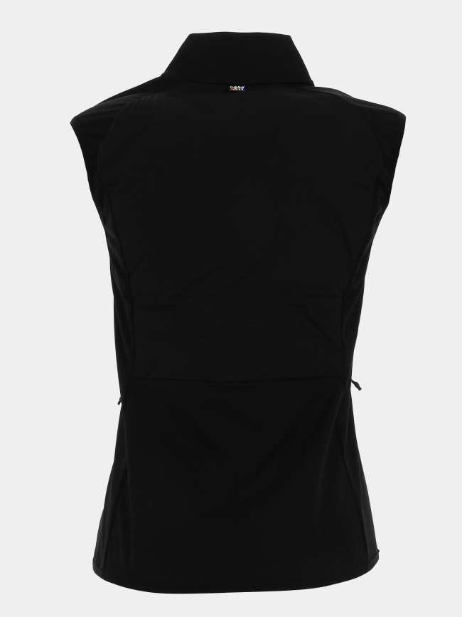 Veste de running sans manches matelassée merjala noir femme - Rukka