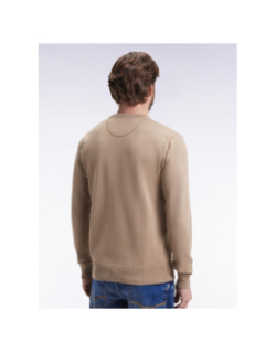 Pull à col rond edinburgh beige homme - Eden Park