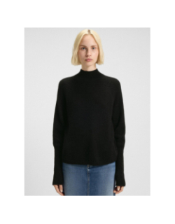 Pull en maille surpio noir femme - Hugo