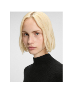 Pull en maille surpio noir femme - Hugo