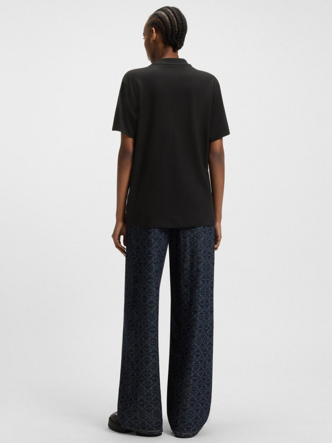 T-shirt à manches courtes vintage noir femme - Hugo