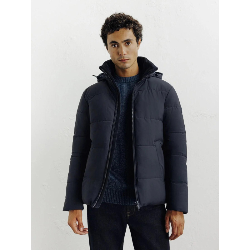 Doudoune courte à capuche redy bleu marine homme - Izac