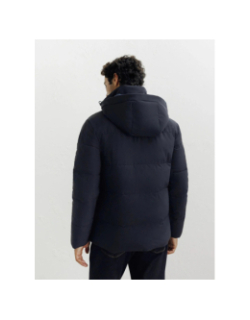 Doudoune courte à capuche redy bleu marine homme - Izac