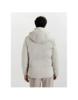 Doudoune courte à capuche redy beige homme - Izac