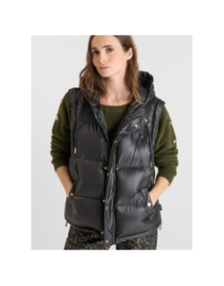 Doudoune à manches dézippables inge noir femme - Le Temps Des Cerises