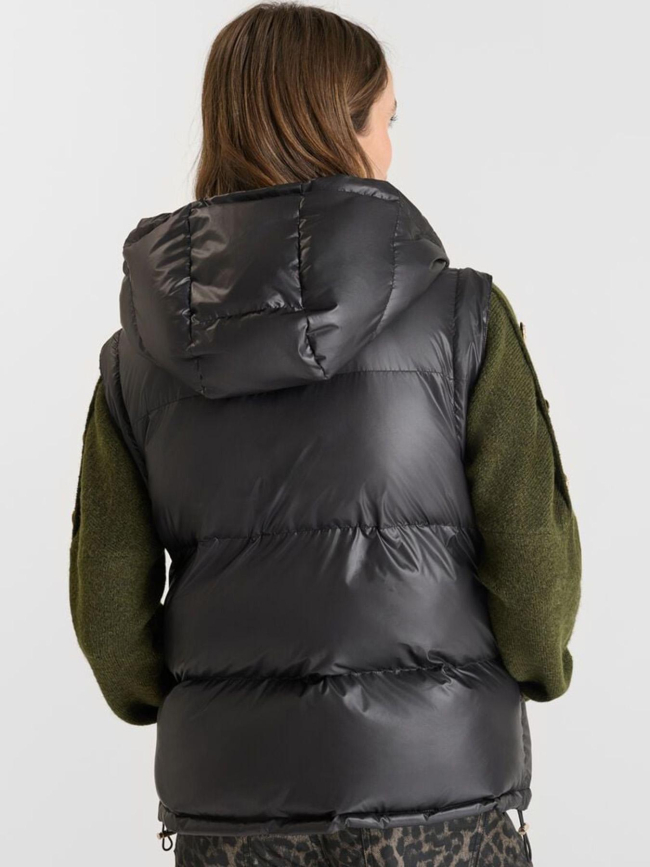 Doudoune à manches dézippables inge noir femme - Le Temps Des Cerises