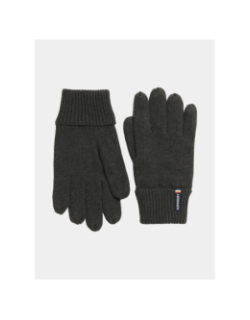 Gants en maille à logo essential gris homme - Superdry