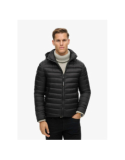 Veste matelassée à capuche fuji noir homme - Superdry