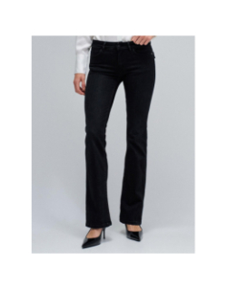 Jean wonder taille basse bootcut noir femme - Salsa