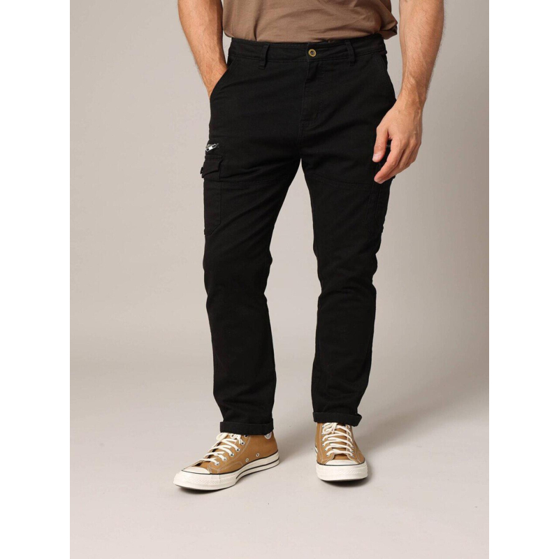 Pantalon cargo danason noir homme - Deeluxe