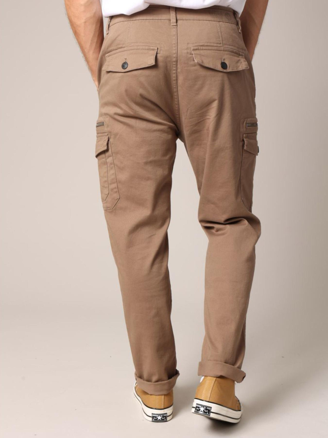 Pantalon cargo danason marron homme - Deeluxe