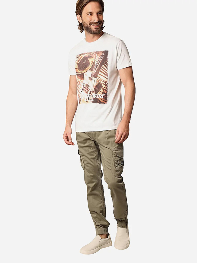 Pantalon cargo garden kaki homme - Deeluxe
