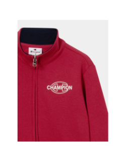 Ensemble sweat zippé et jogging bordeaux noir enfant - Champion
