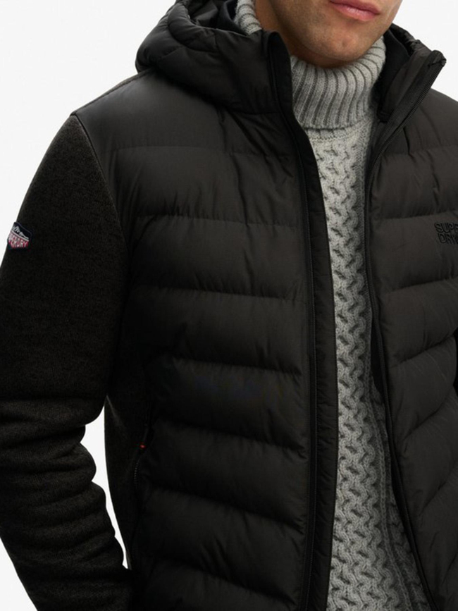Veste bi-matière storm noir homme - Superdry