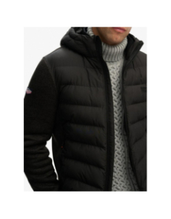 Veste bi-matière storm noir homme - Superdry