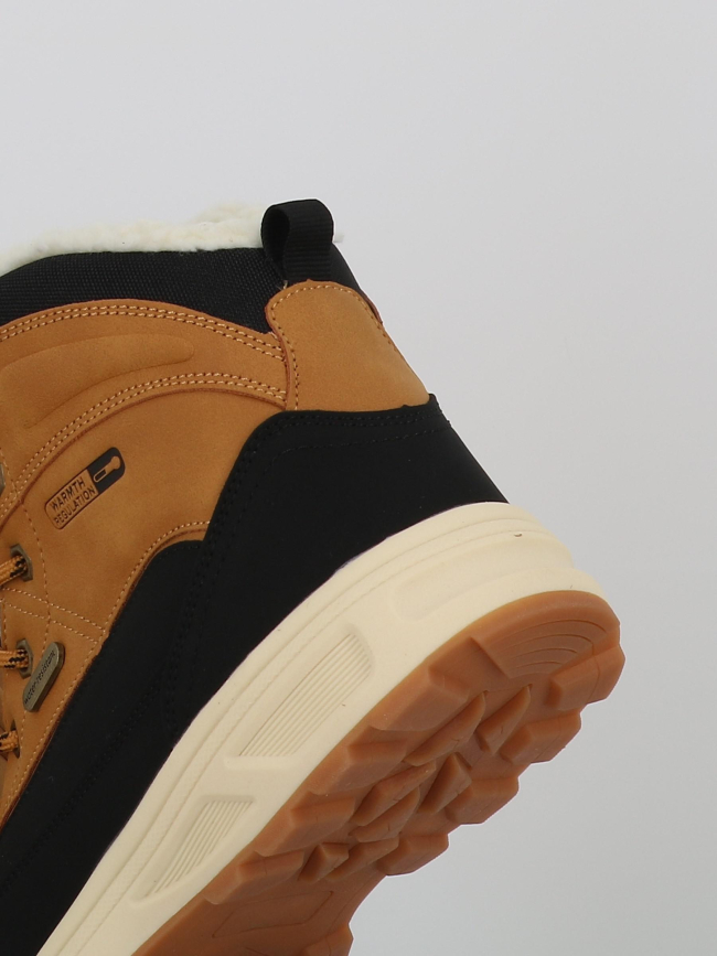 Bottes après-ski macedo camel noir homme - Elementerre