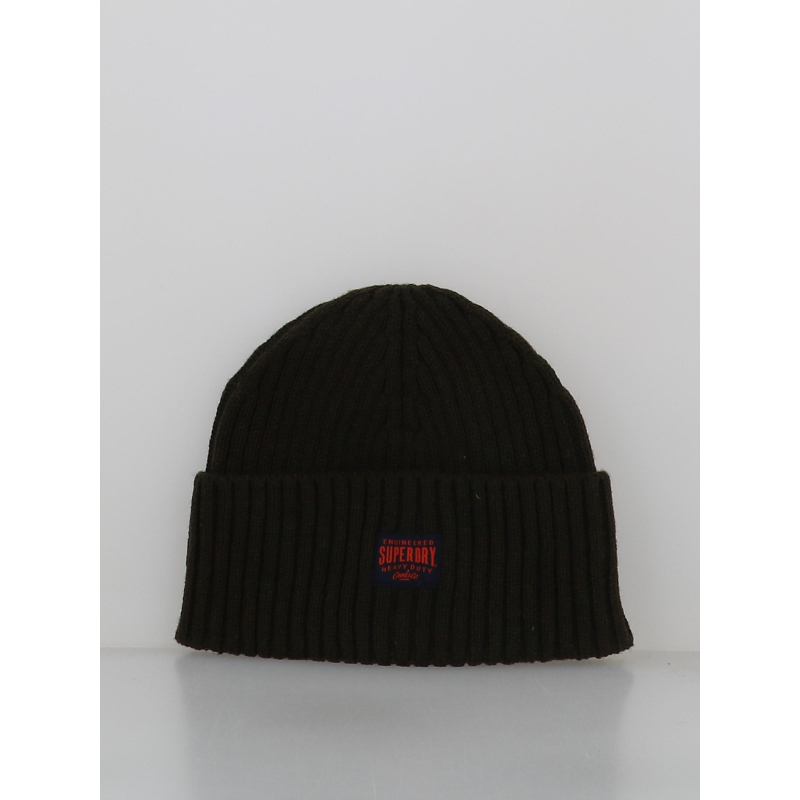 Bonnet en maille workwear kaki homme - Superdry