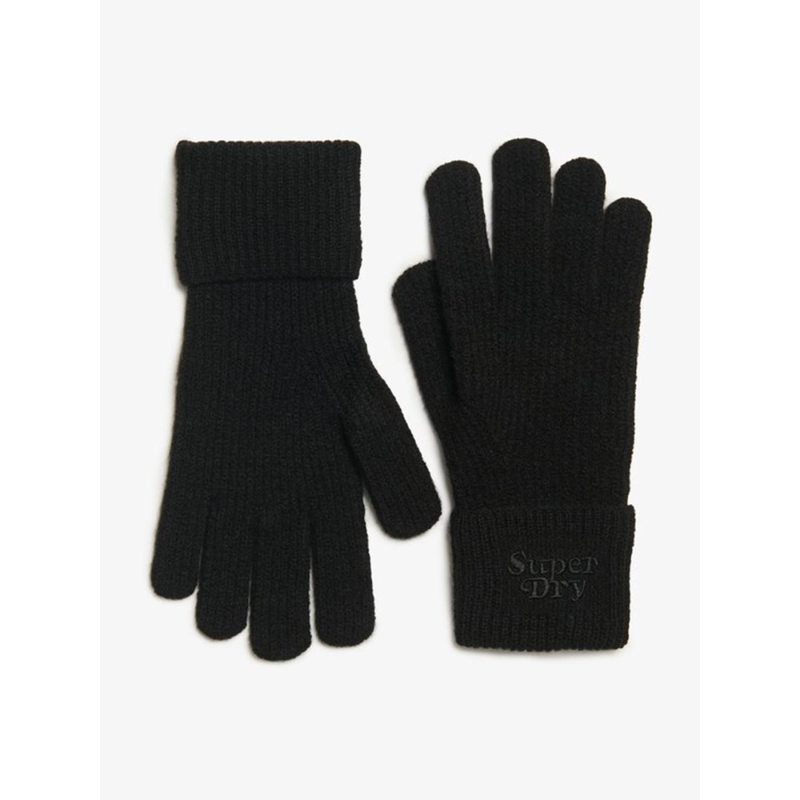 Gants en maille noir femme - Superdry