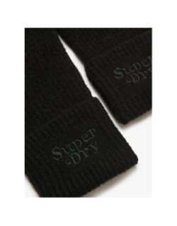 Gants en maille noir femme - Superdry