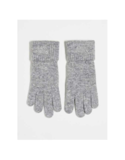 Gants en maille gris femme - Superdry