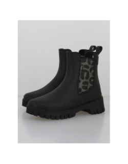 Boots imperméable lula léopard noir femme - Only