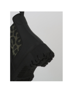 Boots imperméable lula léopard noir femme - Only