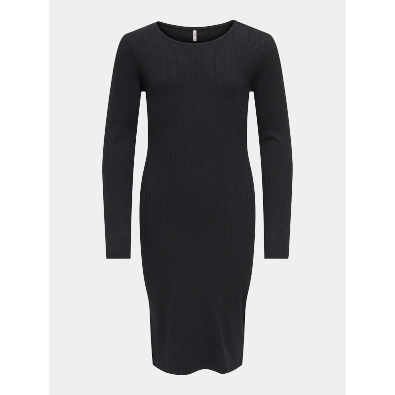 Robe mini côtelé belfast noir fille - Only