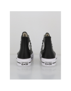 Converse chuck taylor all star lift cuir noir femme