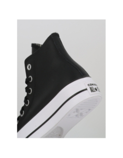 Converse chuck taylor all star lift cuir noir femme