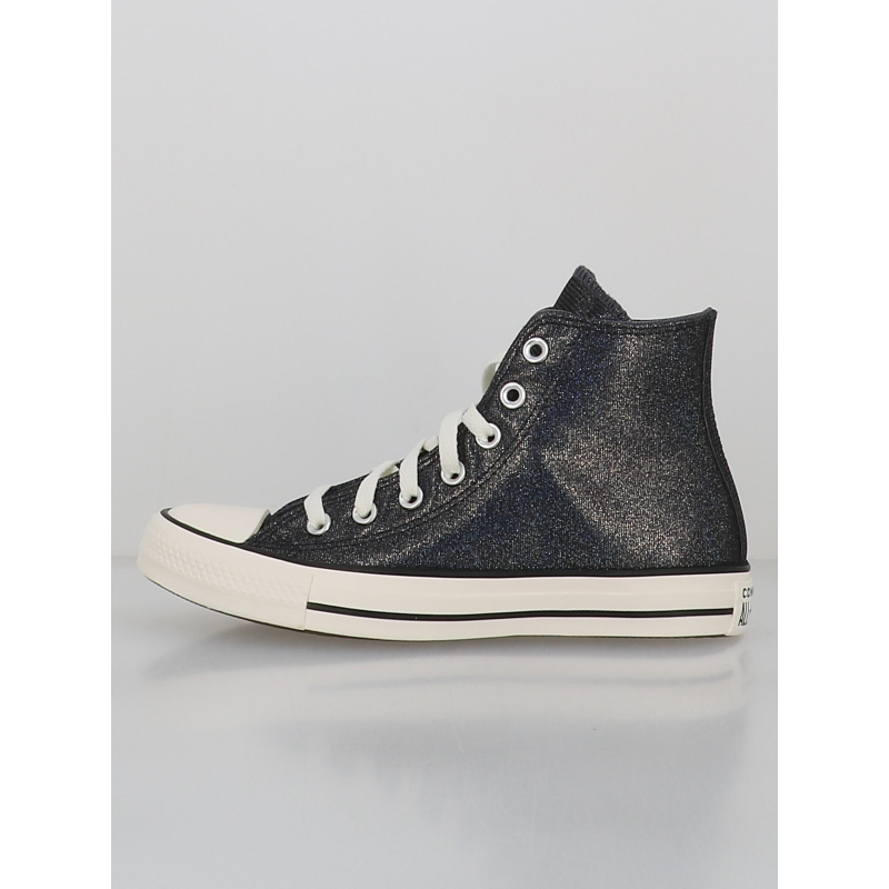 Converse montantes ctas pailleté bleu marine femme