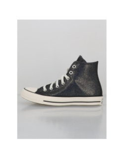 Converse montantes ctas pailleté bleu marine femme