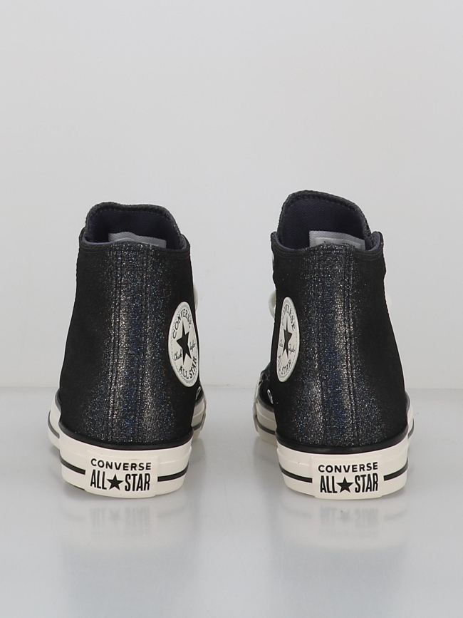 Converse montantes ctas pailleté bleu marine femme