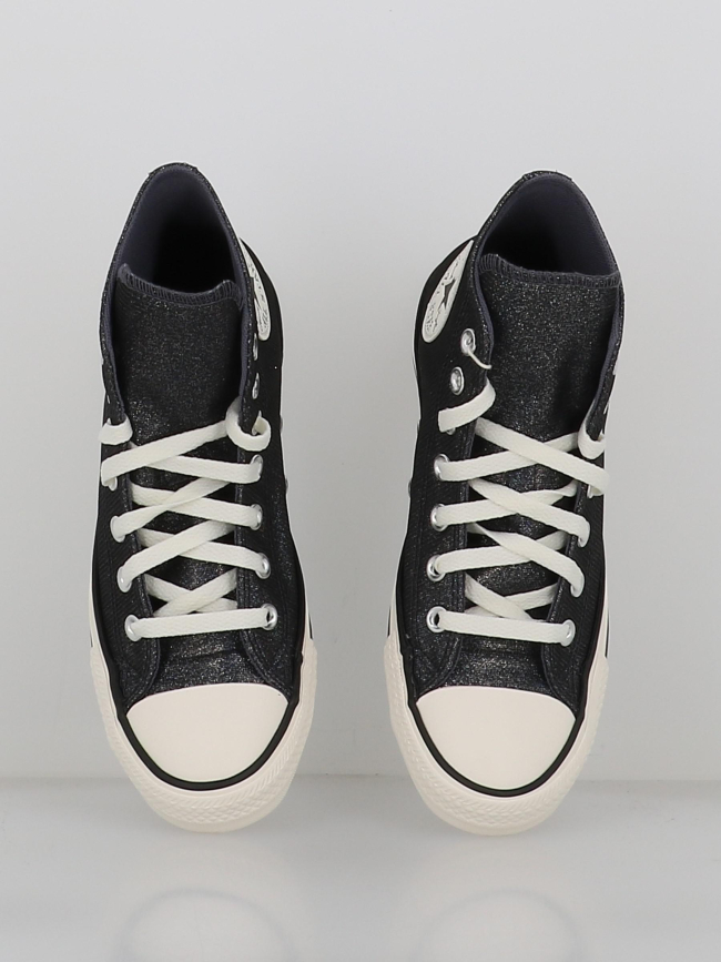 Converse montantes ctas pailleté bleu marine femme