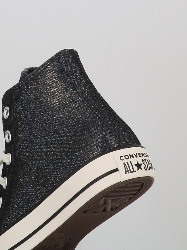 Converse montantes ctas pailleté bleu marine femme