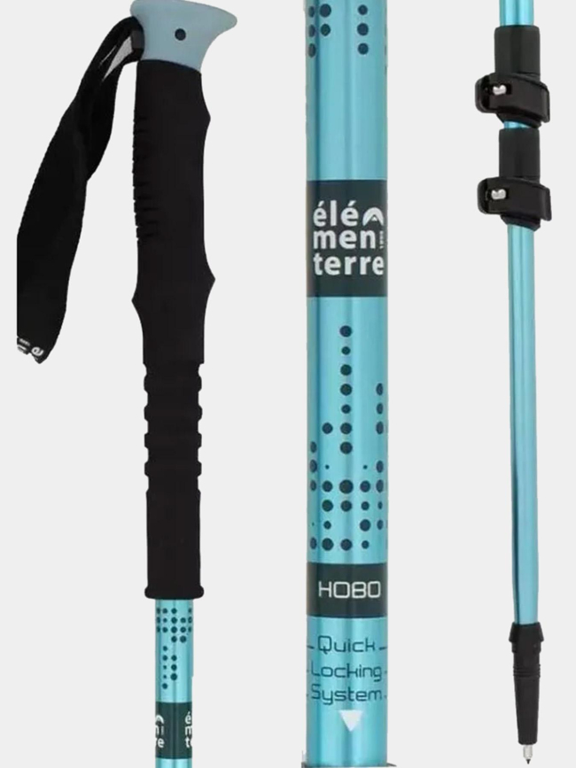 Bâton de randonnée ajustable speed lock hobo bleu - Elementerre