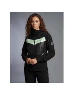 Veste tech à capuche new york noir femme - Comme Des Loups