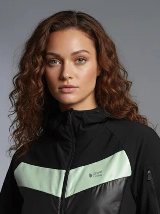 Veste tech à capuche new york noir femme - Comme Des Loups