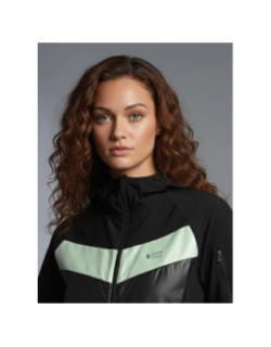 Veste tech à capuche new york noir femme - Comme Des Loups