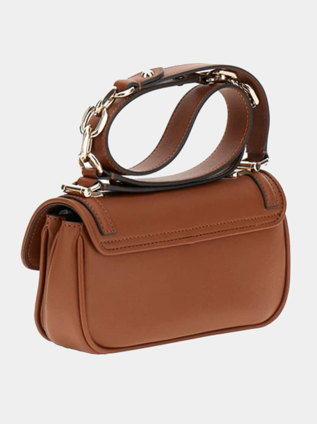 Sac bandoulière mini à aimant 93790 marron femme - Guess