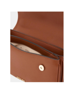 Sac bandoulière mini à aimant 93790 marron femme - Guess