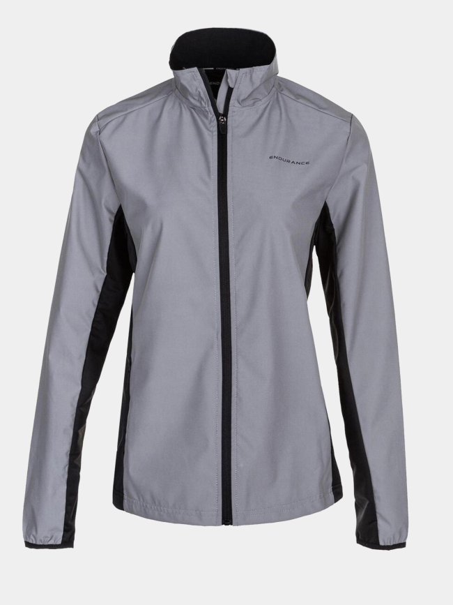Veste de sport réfléchissante rumey gris femme - Endurance