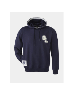 Sweat à capuche ol campus bleu adulte - Olympique Lyonnais