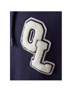 Sweat à capuche ol campus bleu adulte - Olympique Lyonnais