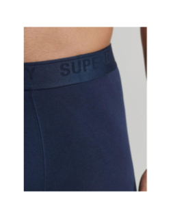 Pack de 3 boxers en coton bleu marine homme - Superdy