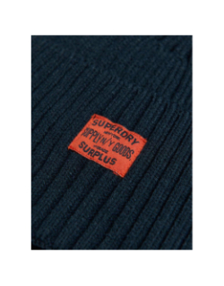 Bonnet en maille workwear bleu marine homme - Superdry