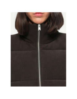 Doudoune sans manche velours côtelé debra noir femme - Vero Moda