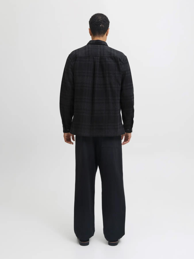 Chemise en coton regular fit jprayle noir homme - Jack & Jones