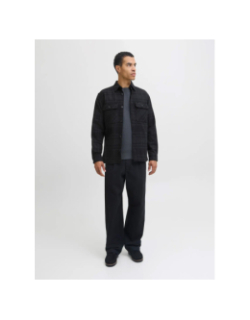 Chemise en coton regular fit jprayle noir homme - Jack & Jones