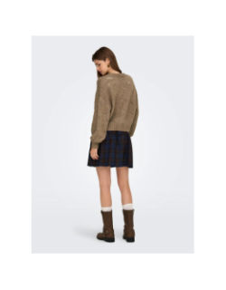 Gilet cardigan laya marron femme - Only