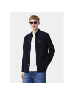 Chemise regular fit oxford bleu marine homme - Lacoste